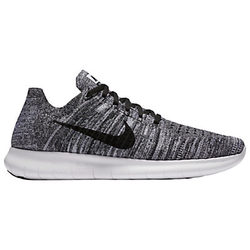 Nike Free RN Flyknit Men's Running Shoes, White/Black